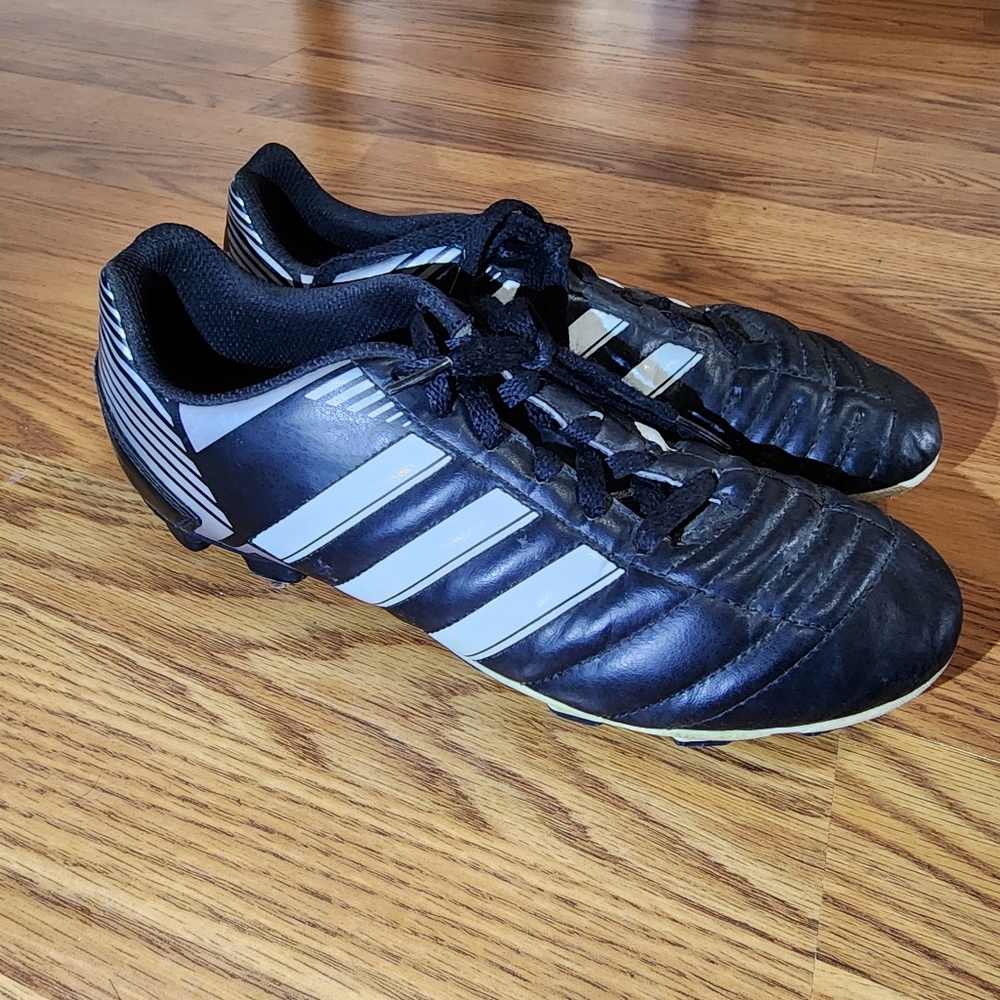 Adidas Puntero VIII TRX FG Black White Soccer Cleats Shoes Youth Size 6